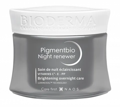BIODERMA produktová fotka, Pigmentbio Nočné sérum 50 ml, nočný krém na obnovu hyperpigmentovanej pokožky